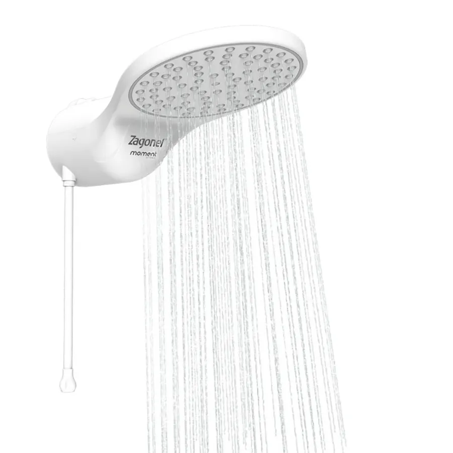 Chuveiro Elétrico Eletrônico Moment 7500W 220V Branco Zagonel