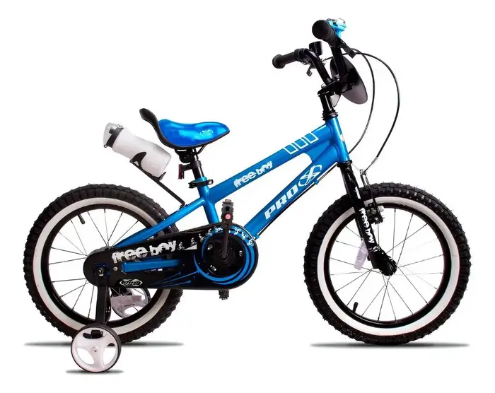 Bicicleta Infantil Pro-X Freeboy Aro 16 Azul com Rodinhas e Campainha