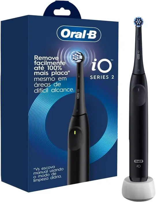 Escova de Dente Elétrica Oral-B iO2 - Limpeza Profunda e Proteção das Gengivas