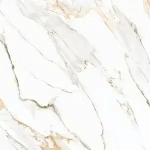Porcelanato Calacata Oro Retificado Polido Branco 75x75cm 1,69m2