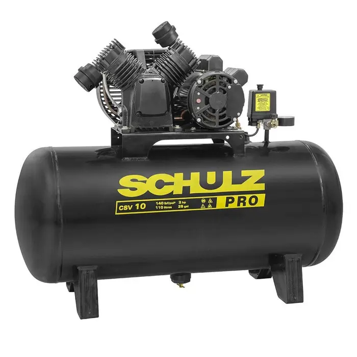 Compressor de Ar PRO CSV 110L 10 pés 140LBS 2HP Schulz