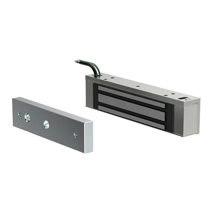 Fechadura Eletroímã 12V e 300ma 150Kgf Cinza