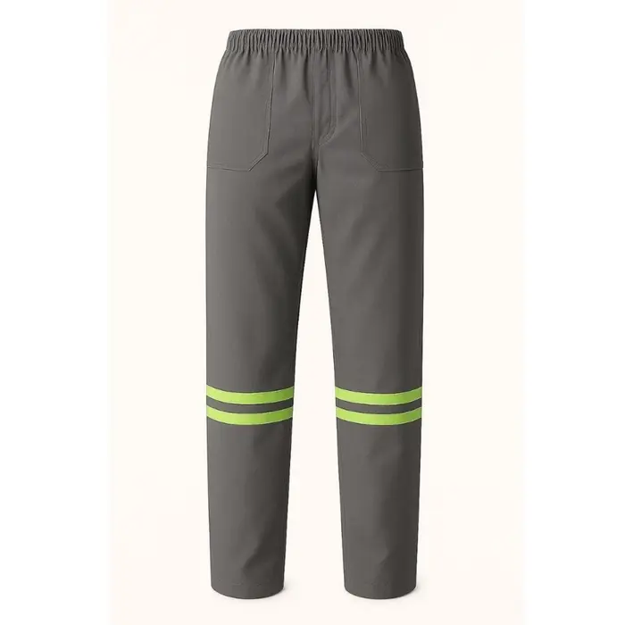 Calça Brim Refletiva Cinza Tockformes