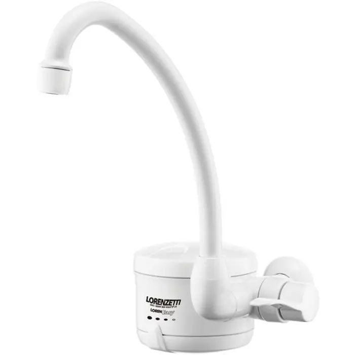 Torneira Elétrica Loren Easy de Parede Branca Lorenzetti 127V 4800W