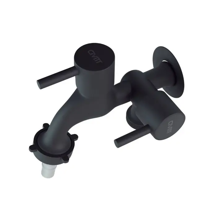 Torneira Maquina de Lavar Parede 3/4 Preto Fosco Civitt