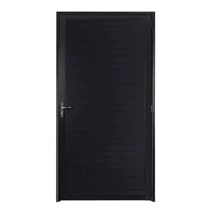 Porta Lambril sem Puxador Alumínio Preto 210x80cm Proex