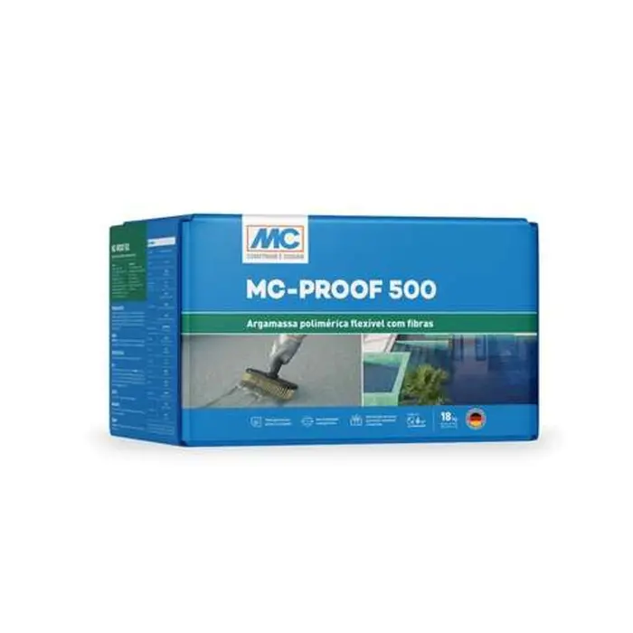 Argamassa Polimérica Flexível com Fibras McProof 500 18Kg Mc Bauchemie
