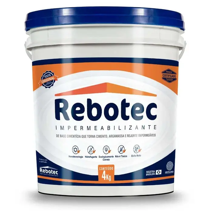 Impermeabilizante Hidrofugante 4kg Rebotec