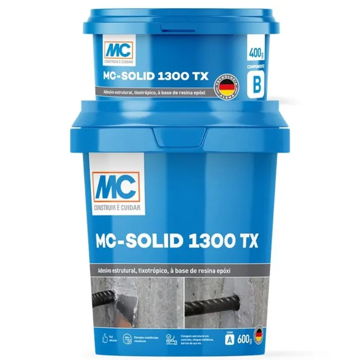 Adesivo Estrutural Epóxi MC Solid 1300 TX Mc Bauchemie