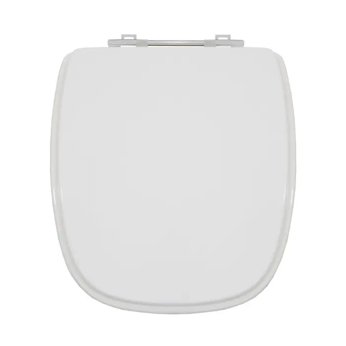Assento Sanitário Like/City/Angra Branco MDF Laqueado Quadrado