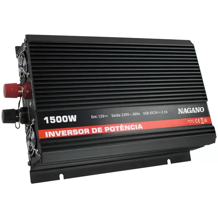 Inversor Transformador Conversor de energia 1500W 12V