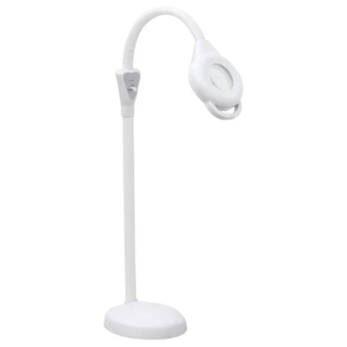Lupa Luminária Articulada Branca