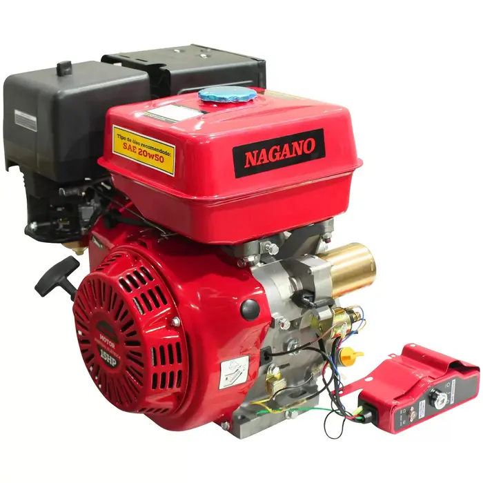 Motor a Gasolina 15HP Estacionário 4 Tempos 420cc Partida Elétrica