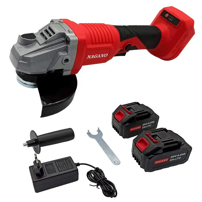 Esmerilhadeira Lixadeira Angular com 2 Baterias 20v 4.0ah 125mm Bivolt Sem Fio