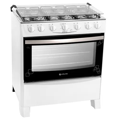 Fogão 6 Bocas Acendimento Automático Branco New Atenas
