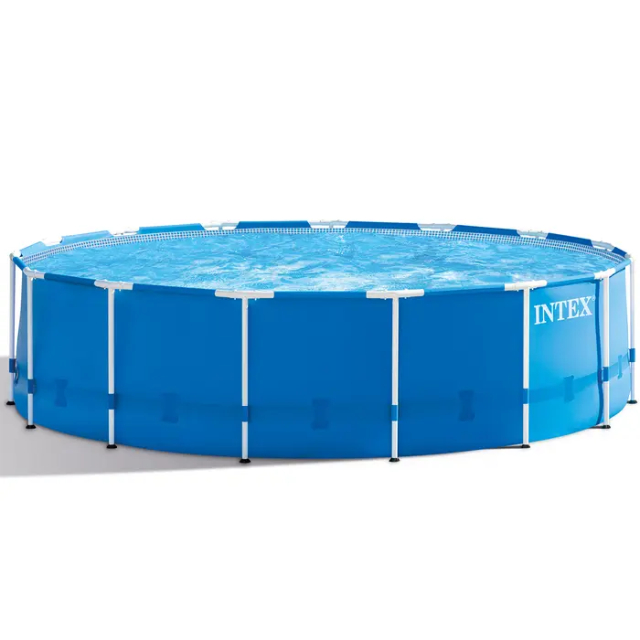 Piscina Circular de Armação de Metal Galvanizado 4,57m x 1,22m 16.805 Litros Bomba e Filtro