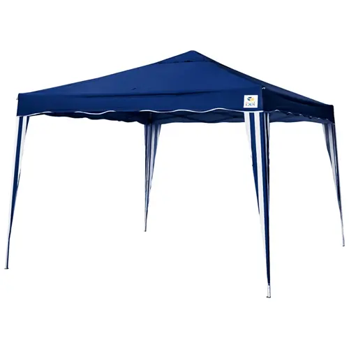 Tenda Gazebo Praia Campo 3×3 Azul Dobrável Alumínio