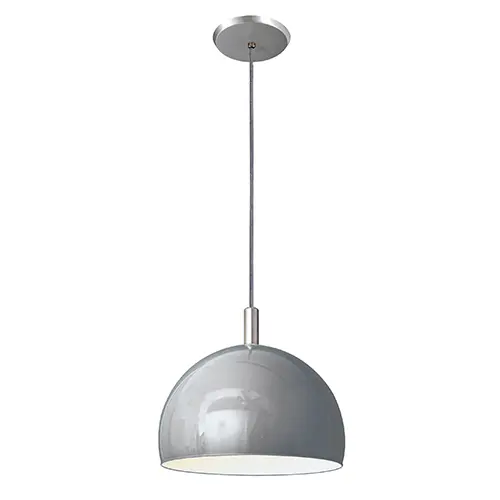 Pendente 4001 1 Lâmpada G10 Cinza