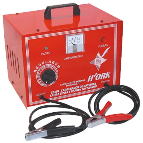 Carregador de bateria lenta / rápida /super rápida – 50 Amp – 12V – Mod.CB80