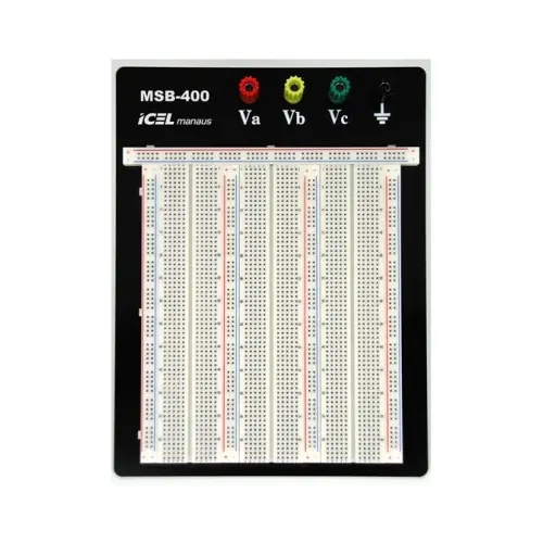 Protoboard 2420 Furos 4 Bornes Base de Alumínio MSB-400