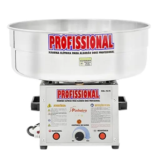 Máquina de Algodão Doce Profissional Bivolt Automático 1400W