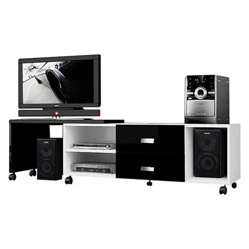 Rack com Gaveta e Base Giratória Para TV até 42