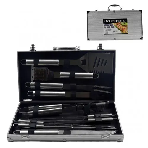 Kit Churrasco 10 pecas com Maleta
