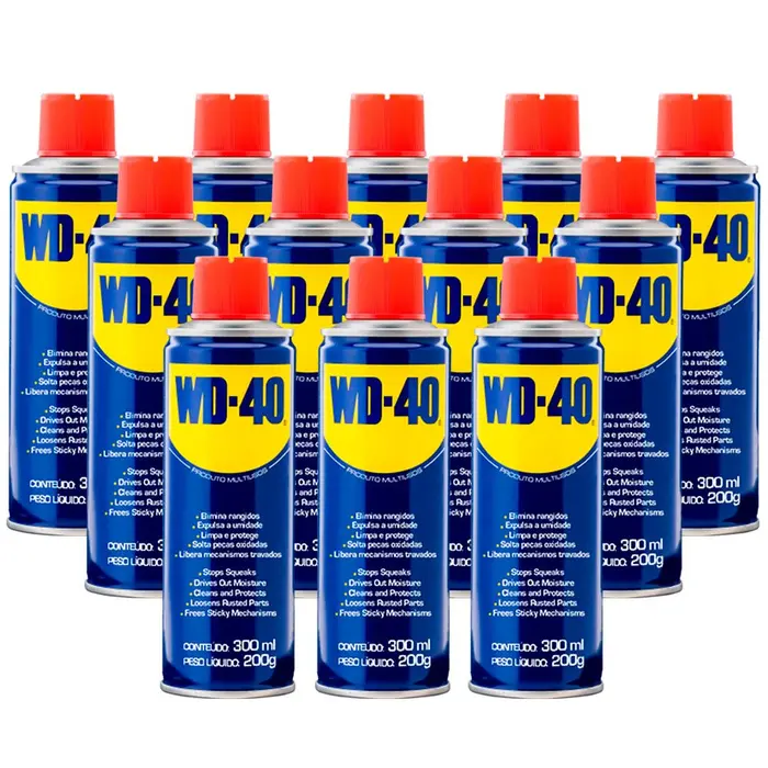 Kit Spray para Eliminar Rangidos de 300ml com 12 Unidades WD-40-K31