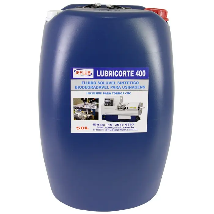 Fluído Solúvel Sintético Biodegradável Lubricorte 400 50L para Usinagens JEFLUB-830000002004