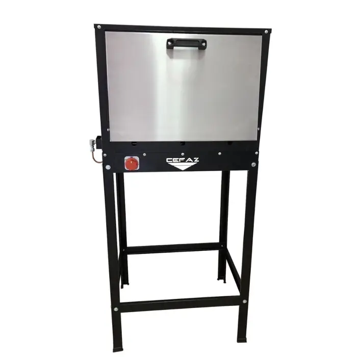 Forno Industrial FRG-17 Grande Alta Pressão a Gás GLP 80L Tampa de Inox com Cavalete CEFAZ-FRG-17