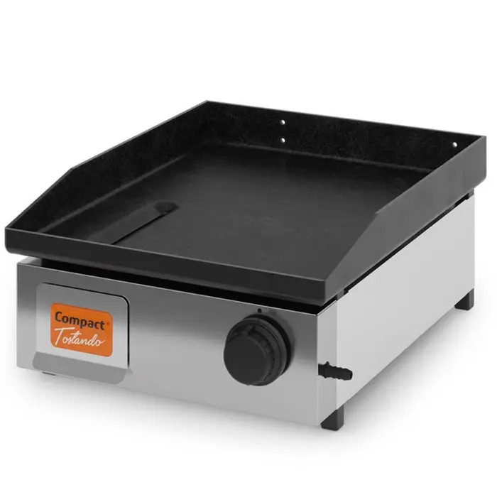 Chapa Bifeteira Slim CBS40 a Gás 40cm em Inox 0,3Kg/h com 1 Queimador TOSTANDO-60011