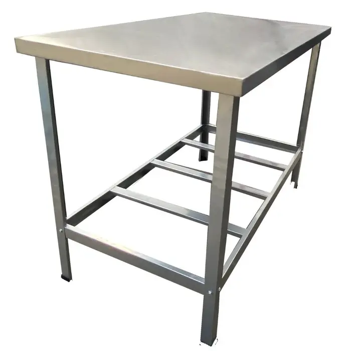 Mesa de Serviço MSI-06 120 x 70cm em Aço com 3 Travessas CEFAZ-MSI-06