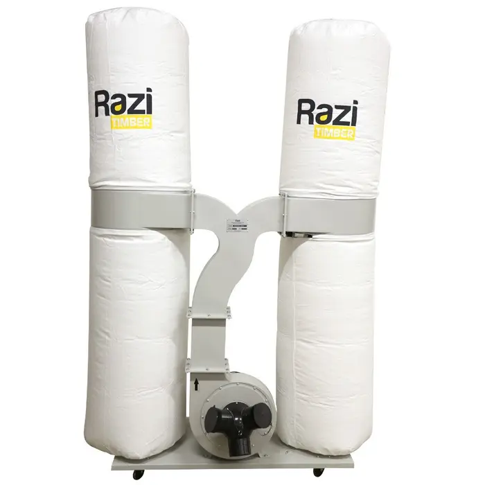 Coletor de Pó 380L com 2 Reservatórios 5CV 220V – Trifásico RAZI-RZ-CPT5T2