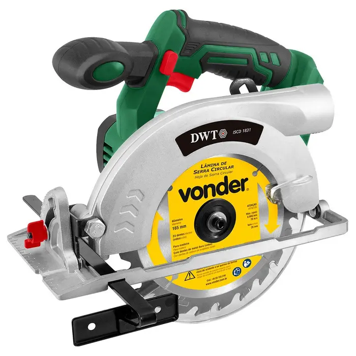 Serra Circular ISCD-1831 165mm a Bateria 18V com 2 Acessórios DWT-6014183100