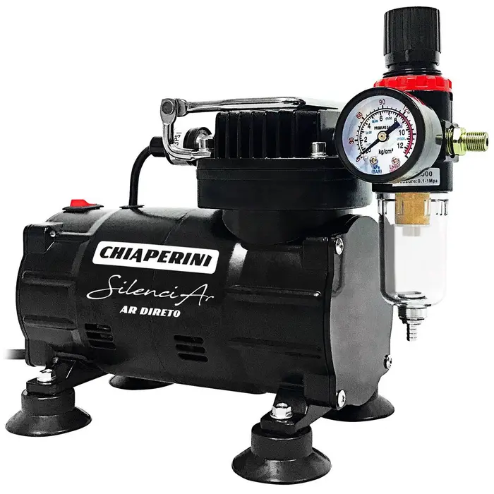 Motocompressor de Ar Direto Silenciar 150W 1/5HP 25PSI 220V CHIAPERINI-SILEN150