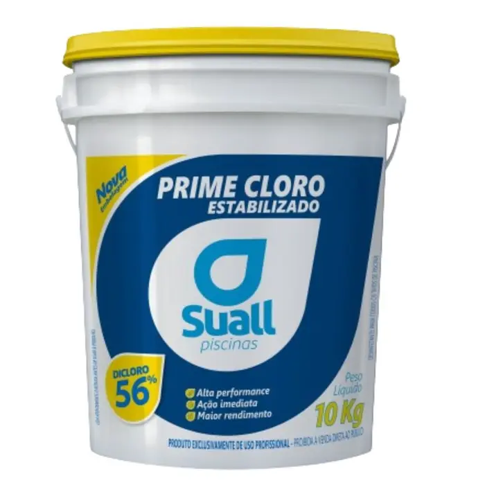 Balde Dicloro Prime Granulado 10Kg para Piscinas SUALL PISCINAS-CPDGEBD10