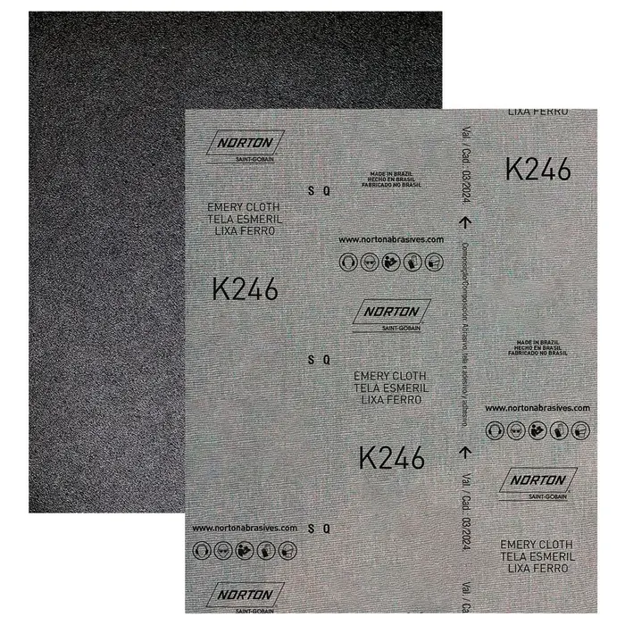 Lixa Ferro Grão 220 225x275mm com 25 Unidades NORTON-5539503261