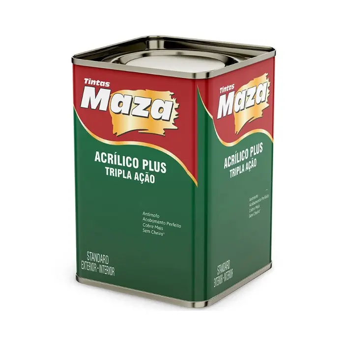 Tinta Acrílica Plus Branco Fosco 18L MAZA-16903