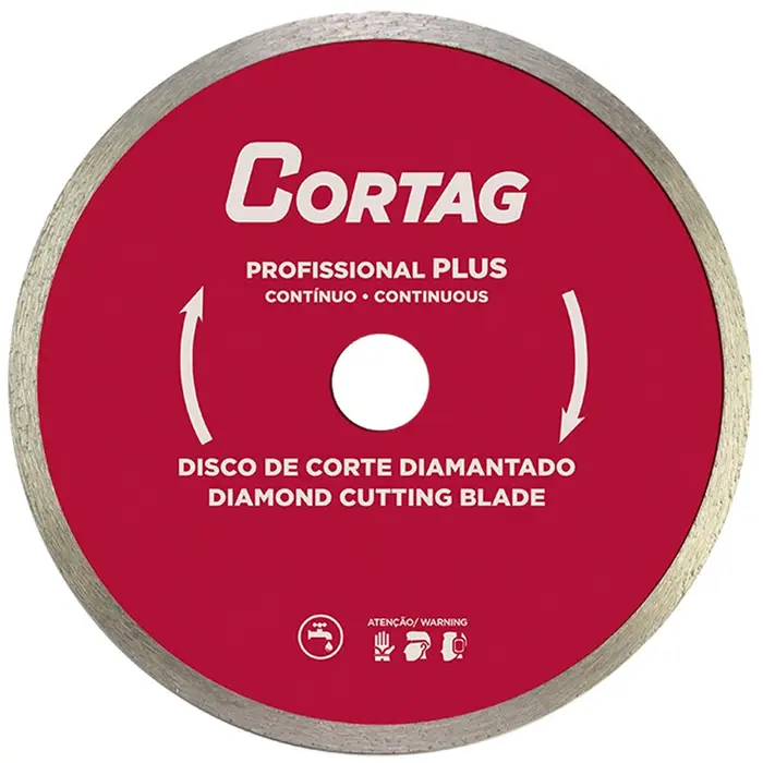 Disco de Corte Contínuo Diamantado Profissional Plus 250mm CORTAG-61550