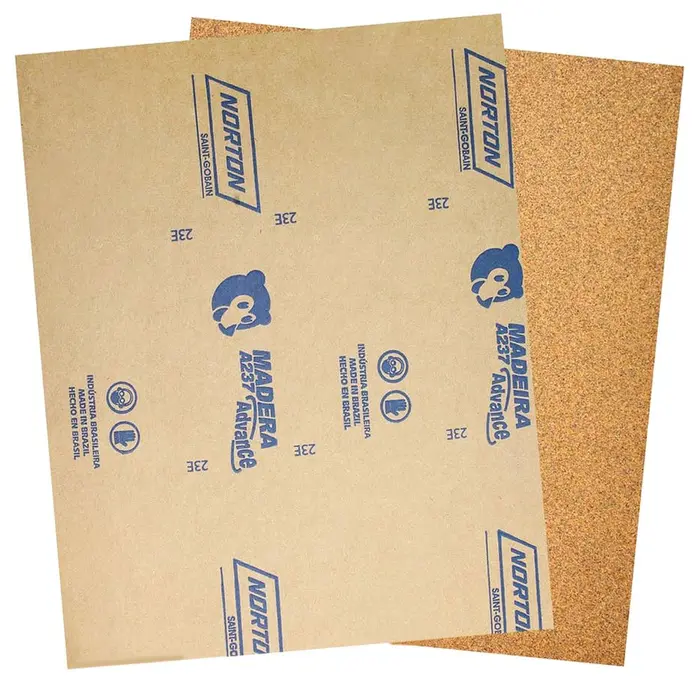 Lixa Massa para Madeira Grão 60 225x275mm com 50 Unidades NORTON-5539503041