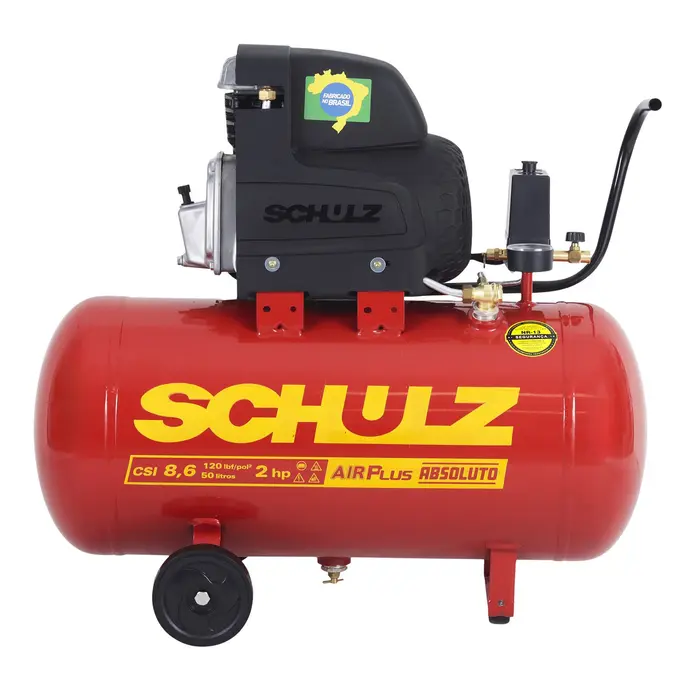 Motocompressor de Ar 50L 2HP Schulz Absoluto Air Plus