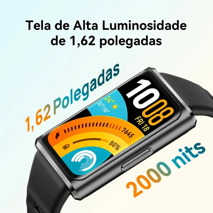 Smartwatch HUAWEI Band 11 Pro Posicionamento GNSS Autônomo Tela 162equot; AMOLED Bateria com Autonomia de Até 14 Dias Monitoramento Aprimorado do Sono