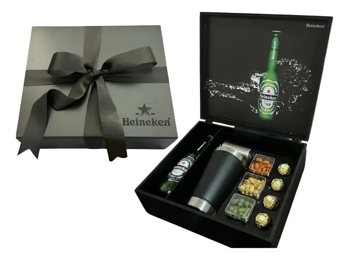 Kit Cerveja Heineken Copo Térmico Ferrero Rocher Abridor