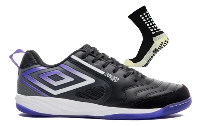 Chuteira Indoor Futsal Umbro Pro 5 Bump Couro Original Cores